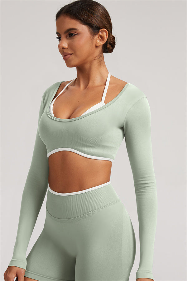 The Elevate New Long Sleeve Crop top