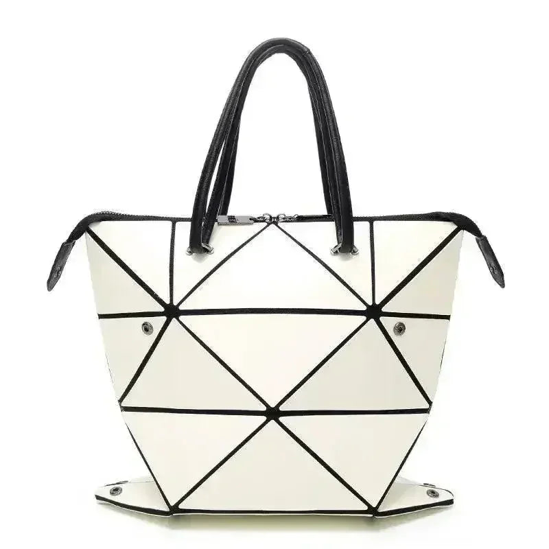 High Quality Geometric Rhombus PU Female Handbag