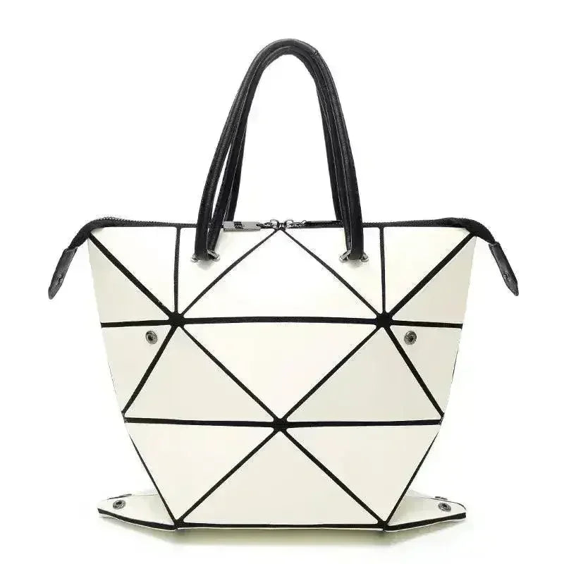 High Quality Geometric Rhombus PU Female Handbag