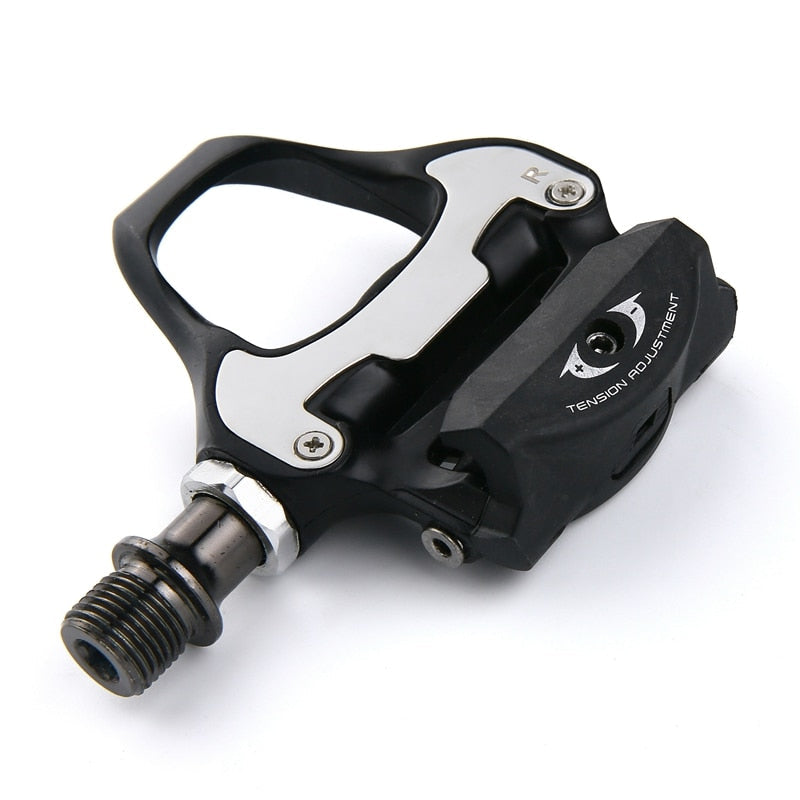 Carbon Fiber Bike Pedal Suitable For Self-Locking Professional Bicycle Pedals Road Bike Pedal High Quality Ultralight Road Bike Pedal Clipless Delta Pedals Aluminum Alloy Bicycle Pedals Cleats Set For Road Bike