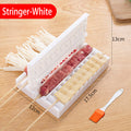 Multifunctional Barbecue String Skewers Kebab Food Meat String Device Skewer for Pork Maker BBQ Tools Accessories BBQ Meat Skewer Multifunction Tool Quick Barbecue Kebab Meat String Device Machine Maker