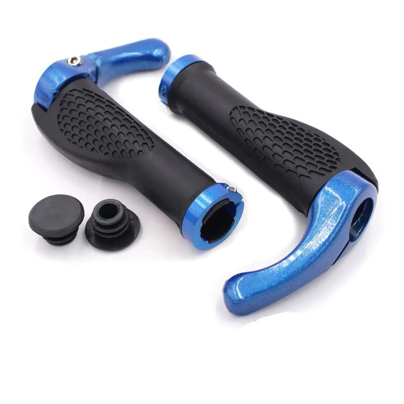 Bicycle Grip Handlebar End Cap Aluminium Alloy Lock Mountain Handle Bar Grip Bike Anti-Skid Rubber Bicycle Skid-Proof Grips New Generation Bike Handlebar Grip Soft Gel Inserts Shock Resistance Ergonomics Comfort Design