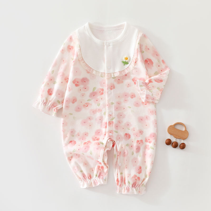 Class A Pure Cotton Baby Romper Spring Autumn Boneless Long-Sleeve Crawling Suit Baby Onesie