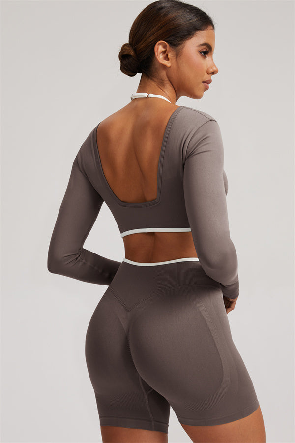 The Elevate New Long Sleeve Crop top