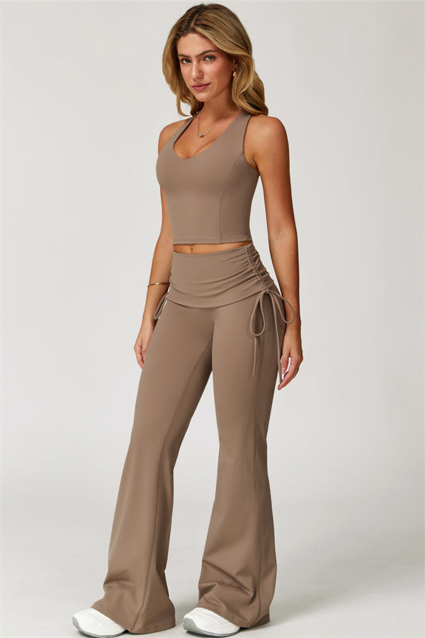 The Echo Tank Top Flared Leggings 2-Piece Set
