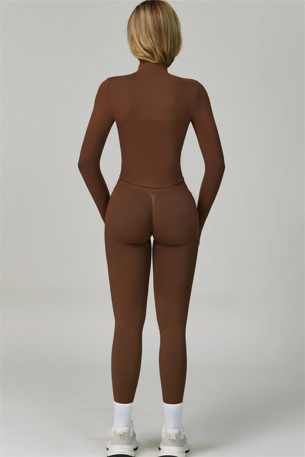 The Empower Jacket Sports Bra Leggings 3-Piece Set