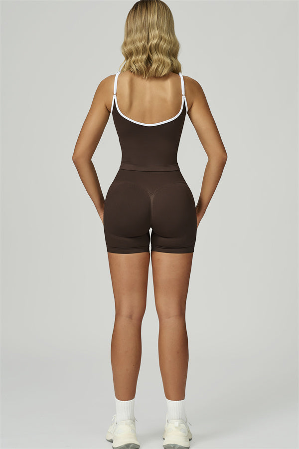 The Prime Line Crop Top Shorts 2-Piece Set