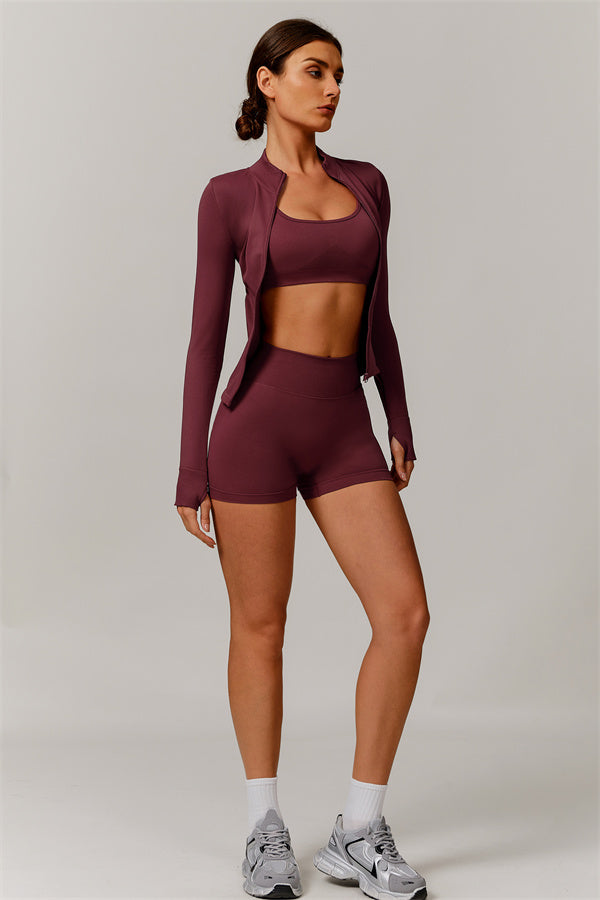 The Nova Luxe Jacket Shorts 2-Piece Set