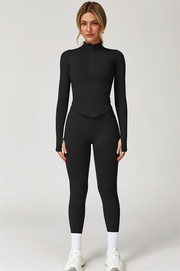 The Delight Jacket Sports Bra Leggings 3-Piece Set