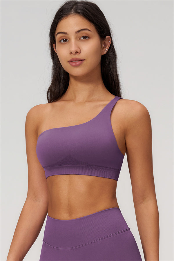 The Empower One-Shoulder Sports Bra