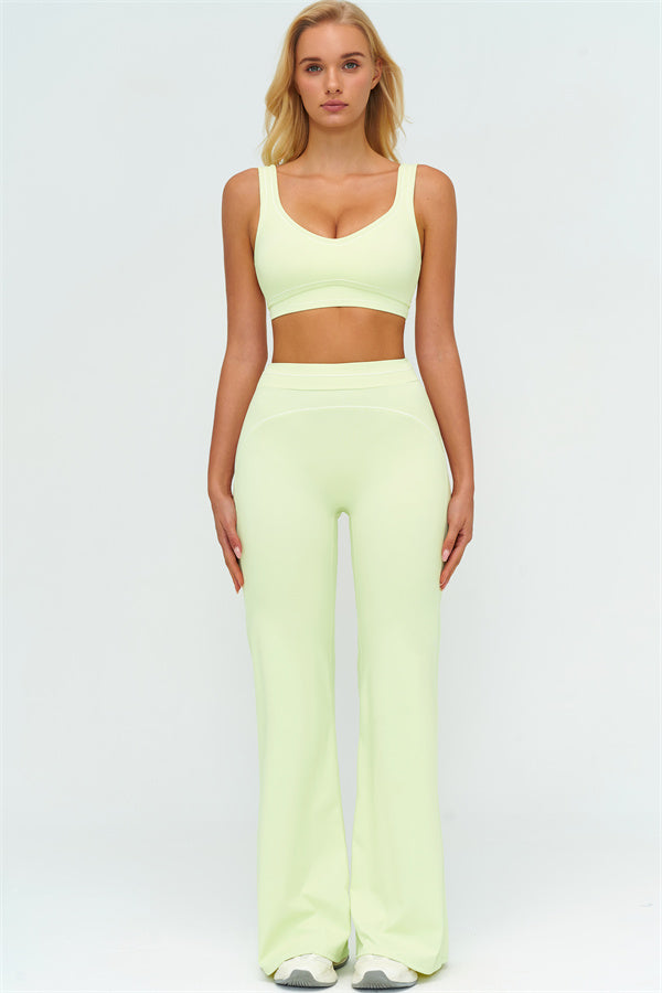 The Amara Sports Bra Flared Leggings 2-Piece Set