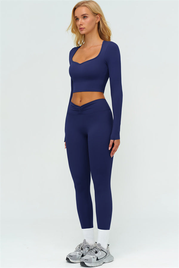 The Lushness Long Sleeve Crop top