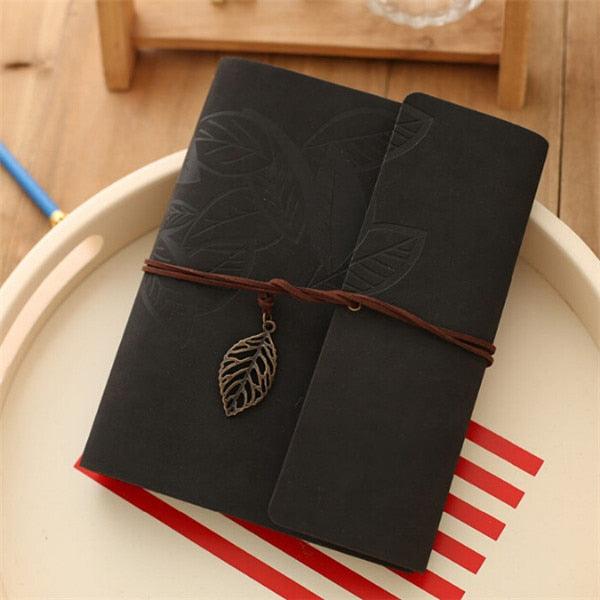 8 Inch PU Leather Vintage Antique Kraft Paper Photo Albums 30 Sheets for Baby Birthday Gifts Leaves Home Decor Young Commemorate  Paper Baby Family Scrapbook Albums