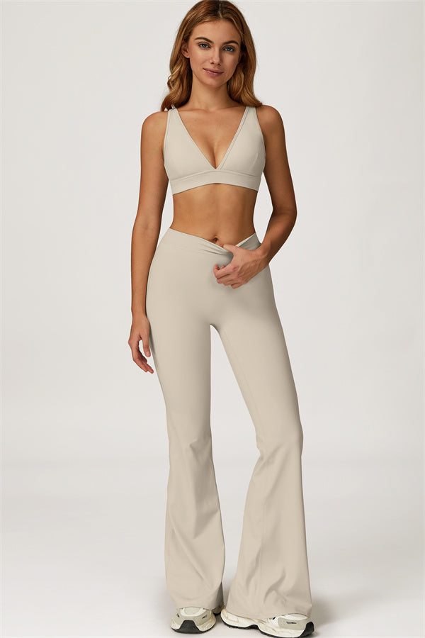 The Axis Sports Bra Flared Leggings 2-Piece Set