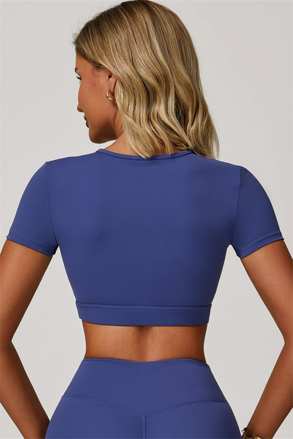 The Lavish Cut-out Crop Top Leggings 2-Piece Set