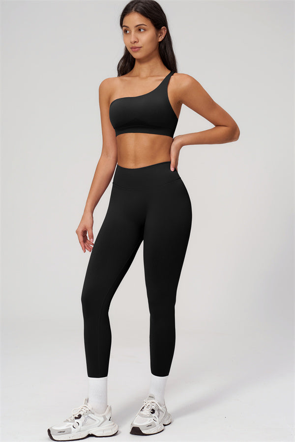 The Empower One-Shoulder Sports Bra