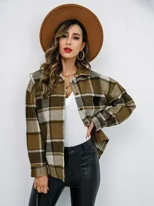 Pumpkin Spice Button-Down Jacket