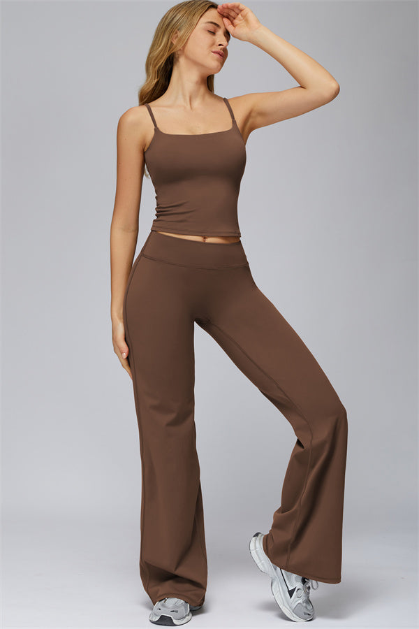 The FlexCore Crop Tank Flared Leggings 2-Piece Set
