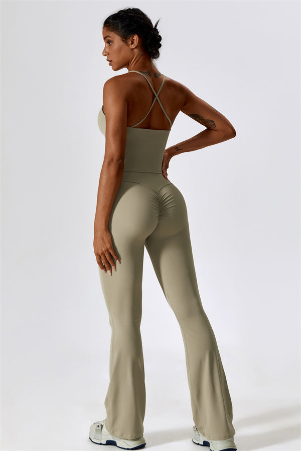 The Lily Belle Sports Bra Flared Leggings 2-Piece Set