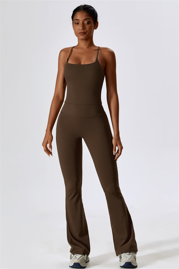 The Lily Belle Sports Bra Flared Leggings 2-Piece Set