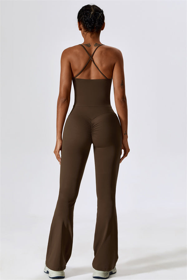The Lily Belle Sports Bra Flared Leggings 2-Piece Set