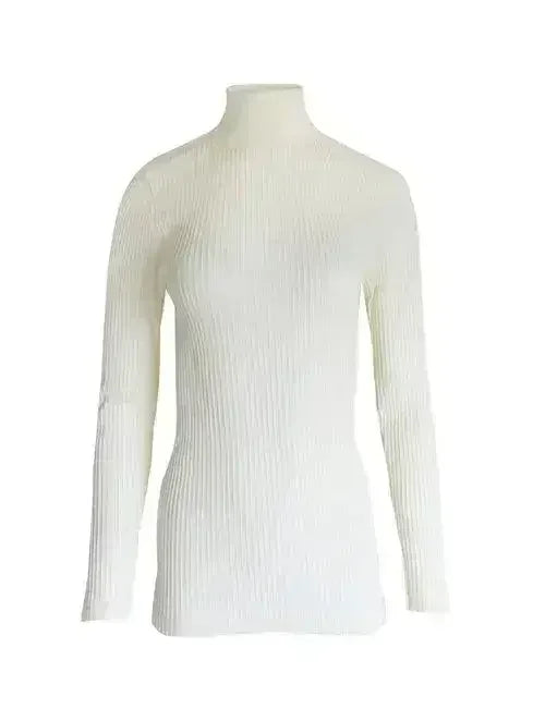 EGI Exclusive Collections Merino Wool Blend Mock Neck Top with Long