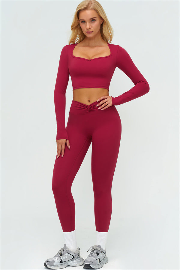 The Lushness Long Sleeve Crop top