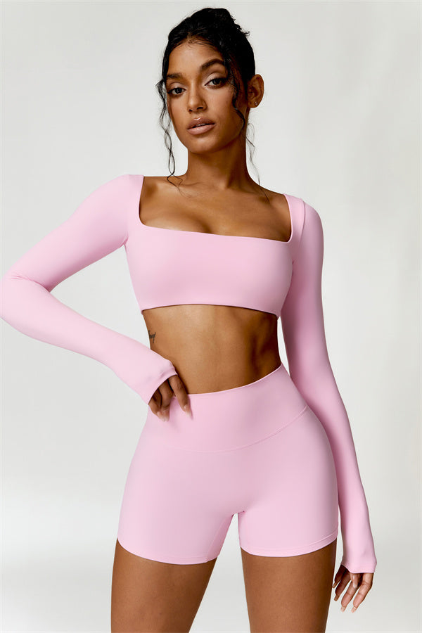 Olivia Crop Top Shorts 2-Piece Set