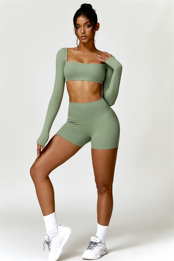 Olivia Crop Top Shorts 2-Piece Set