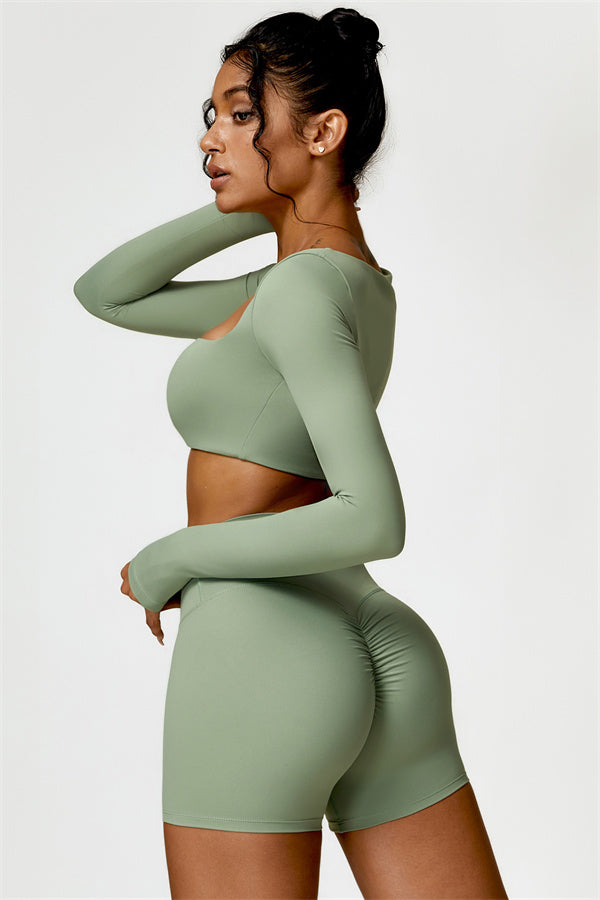 Olivia Crop Top Shorts 2-Piece Set