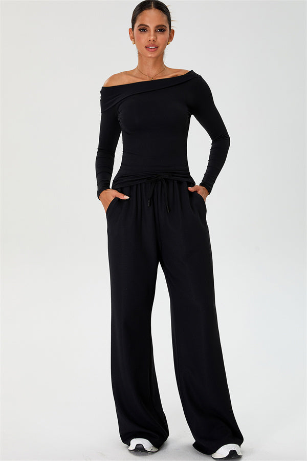 The Rush Off-shoulder T-shirt Sweatpants 2-Piece Set