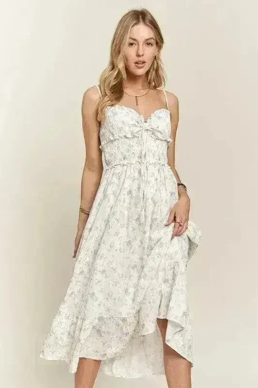 Floral Sweetheart Cami Dress – Smocked Bodice | Summer Style