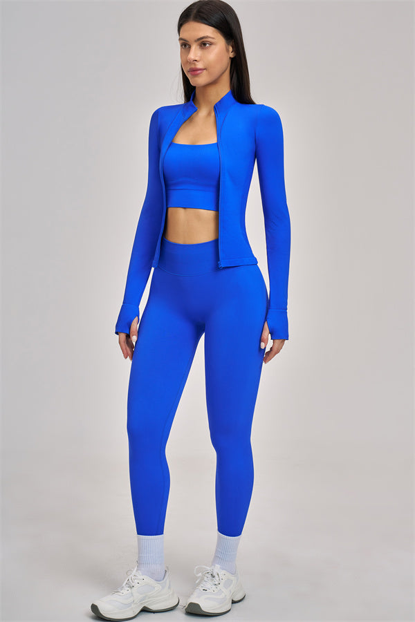 The Vision Jacket Sports Bra Leggings 3-Piece Set