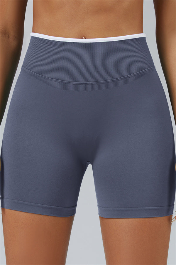 The Elevate Long Sleeve Crop top Shorts 2-Piece Set
