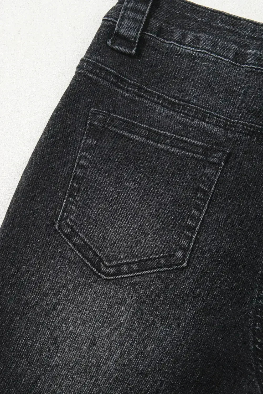 Sail Blue Wide Leg Pocketed High Waist Jeans