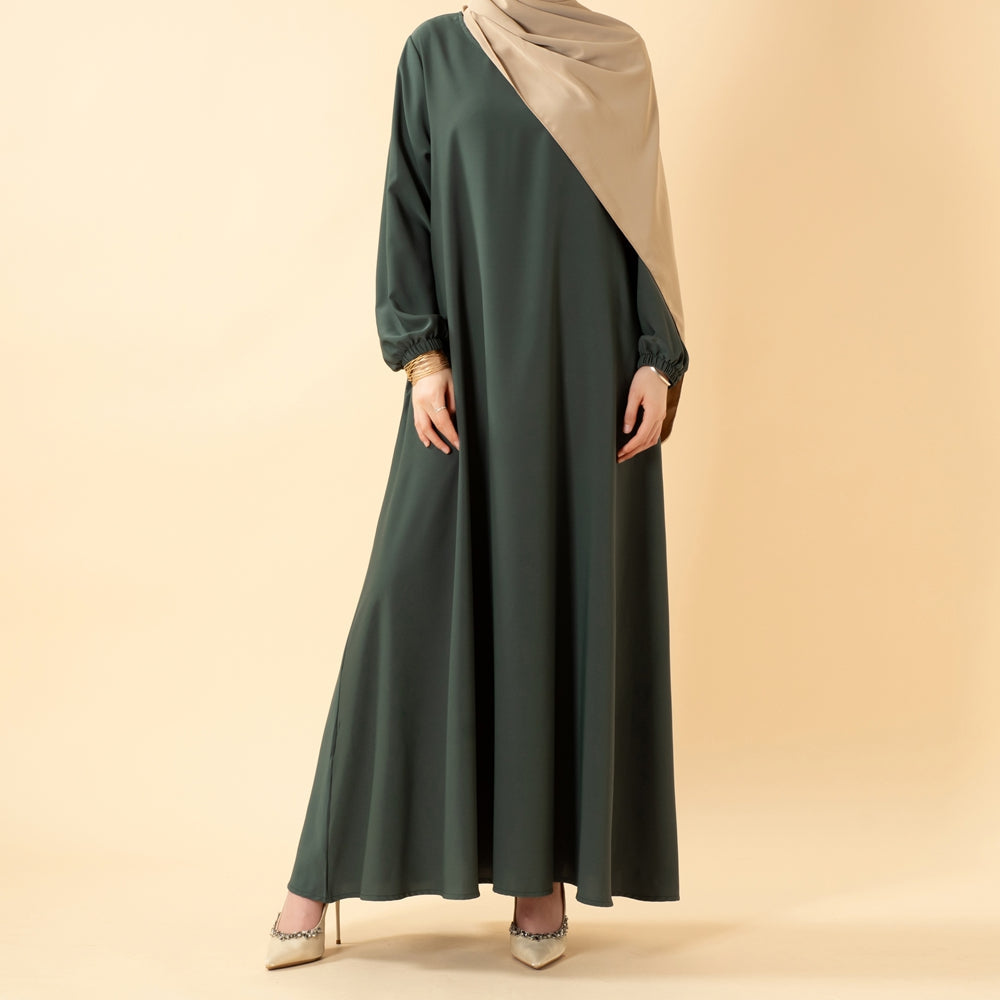 Essential Premium Versatile Pockets Umbrella Cut Abaya (MA113)