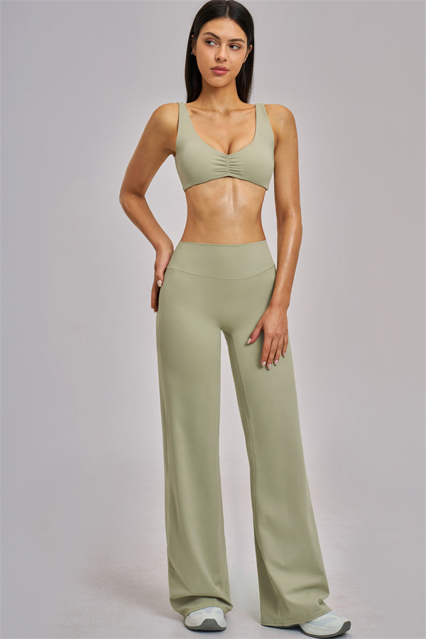 The Swoon Sports Bra Flared Leggings 2-Piece Set