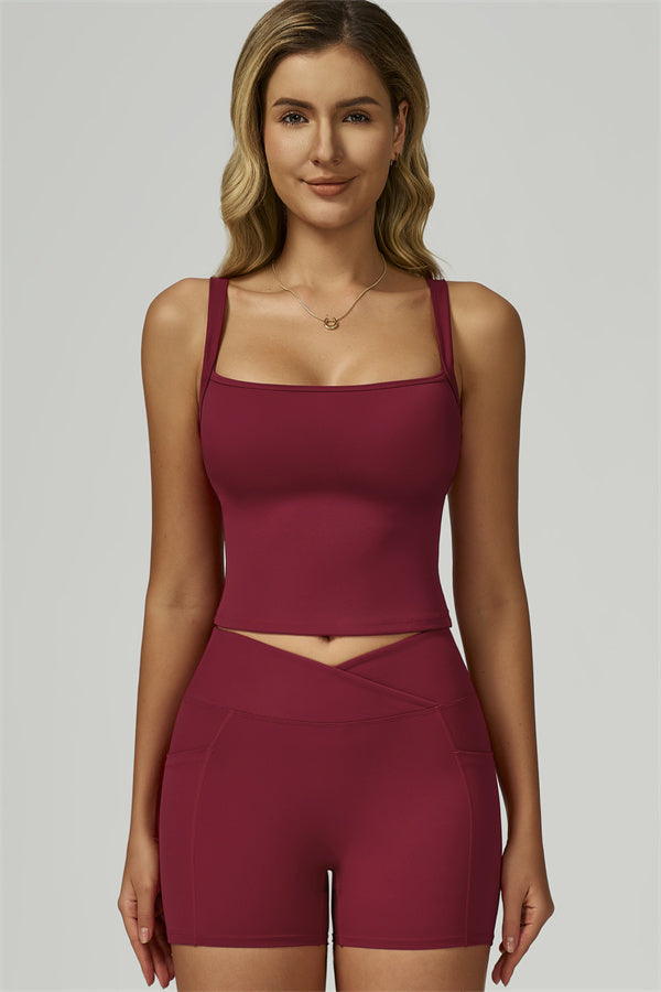 The Flourish Crop Tank Shorts 2-Piece Set