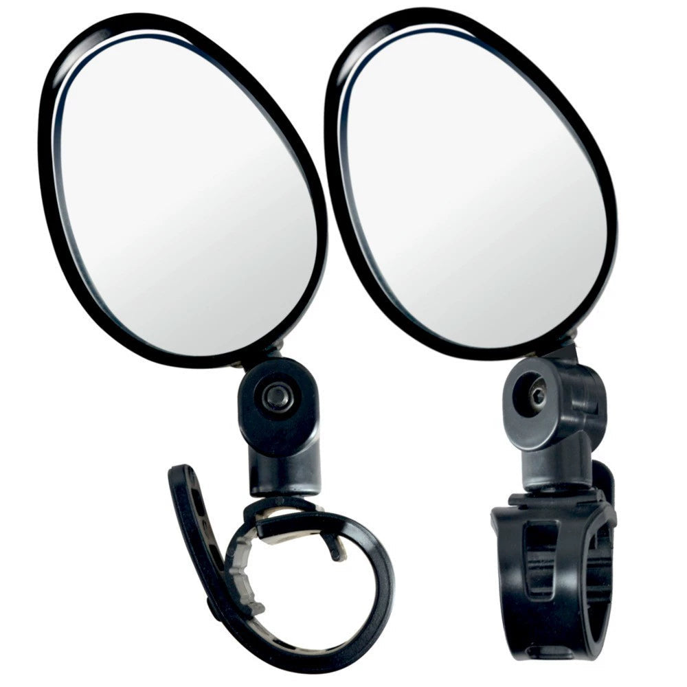 1PC Bicycle Rearview Wide Angle Handlebar Mirrors Flexible Rotate Cycling Rear View Bike Mirror Adjustable 360 Degree Rotatable Rearview Bicycle Mirrors Shockproof Wide Angle Safety Mirror For Most Mountain Road Bike