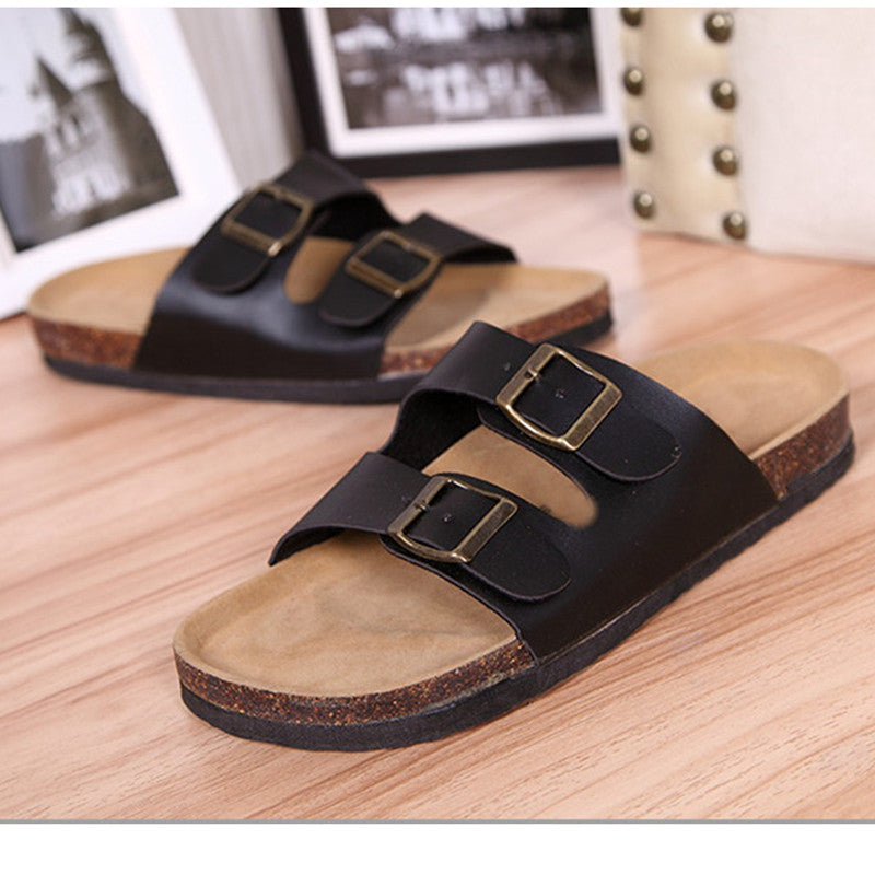 Soft Casual Slippers Women Summer Beach Slides Slippers Flip Flops Non-slip Buckle Strap Girls Indoor Outside Shoes Adjustable Double Buckle Strap Casual Comfort Footbed Slides Sandals For Indoor And Outdoor Beach
