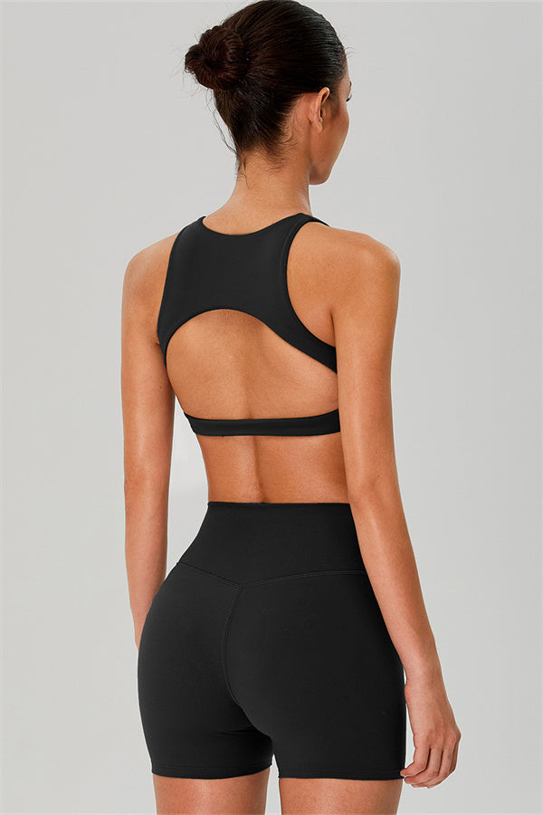 The Jewel Crop Top Crossover Shorts 2-Piece Set