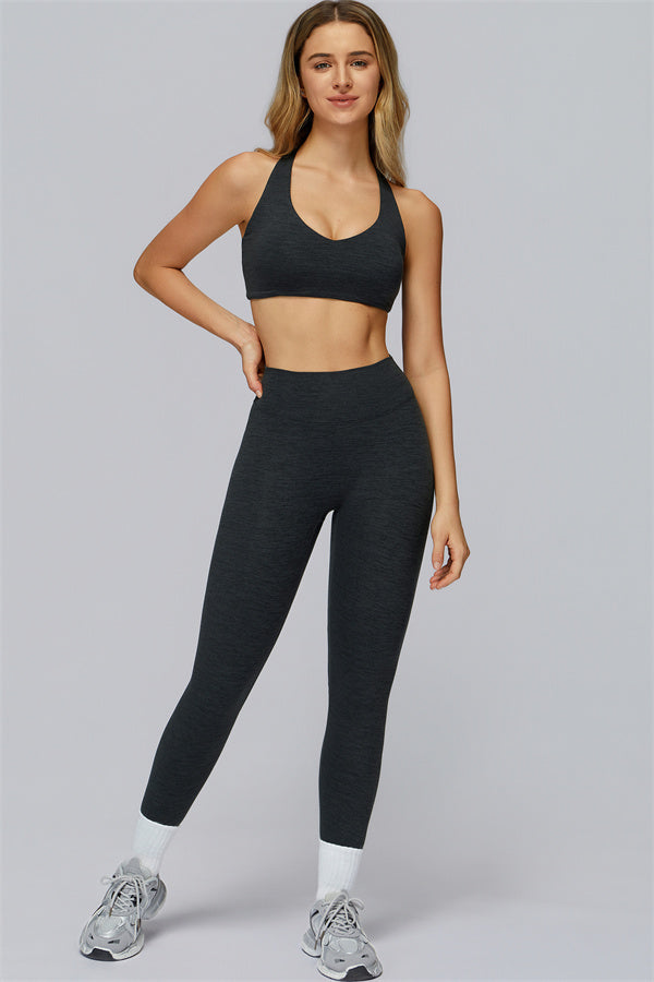 The Radiance Jacket Racerback Sports Bra Leggings 3-Piece Set
