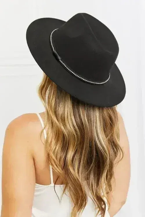 Fame Fedora Hat - Wool Felt Adjustable - Sun Protection & Timeless Style
