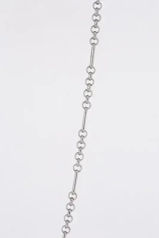 Clip Chain Bracelet & Necklace Set - Silver Nickel-Free | Femstylo