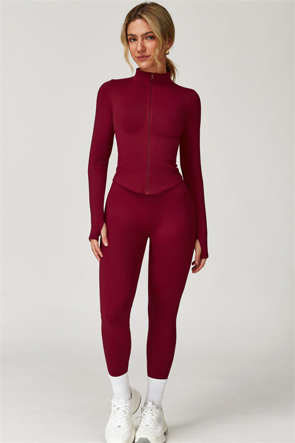 The Delight Jacket Sports Bra Leggings 3-Piece Set