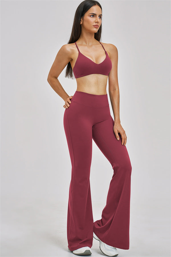 The Zenith Sports Bra Flared Leggings 2-Piece Set