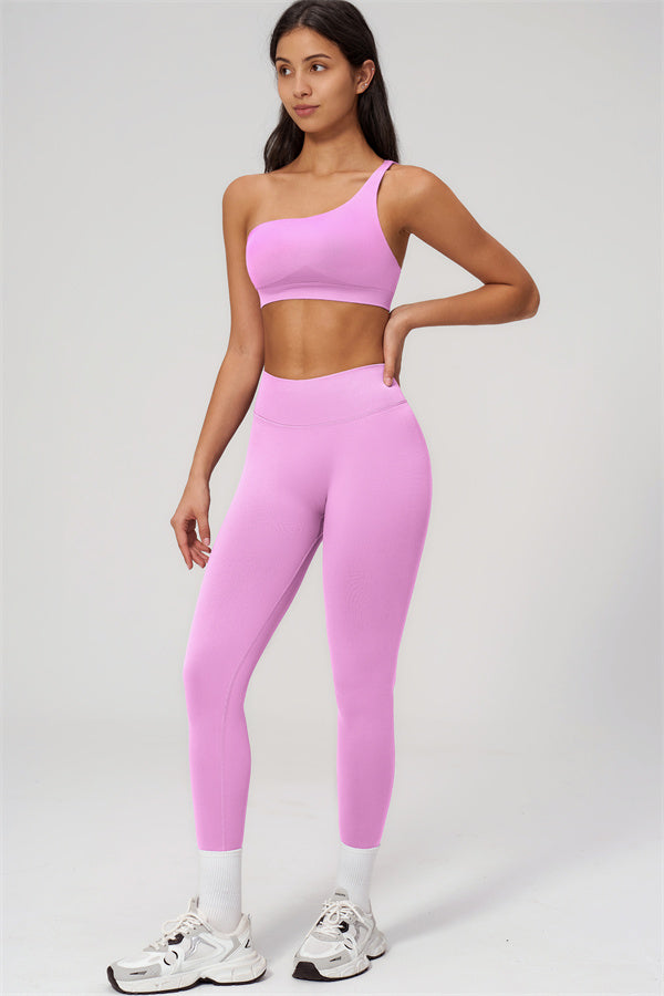 The Empower One-Shoulder Sports Bra Leggings 2-Piece Set