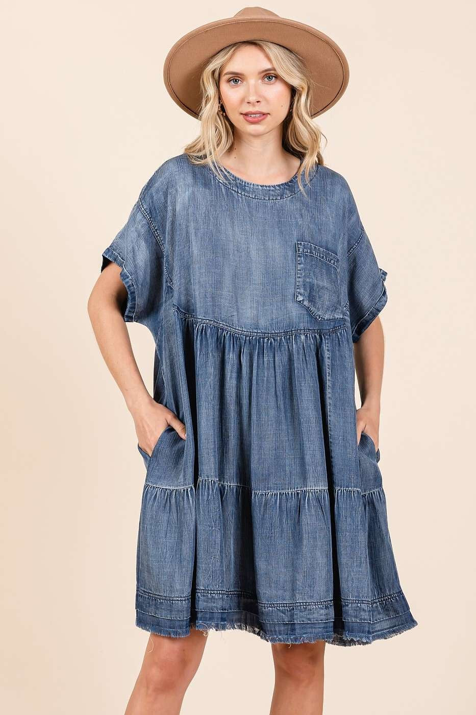 Oversized Mini Dress Relaxed Fit Boho Design Comfortable And Breathable Women Dress