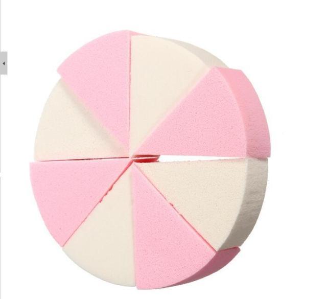 8pcs Makeup Sponge Triangle Shaped Colorful Soft Face Cleaning Cosmetic Puff Cleansing Wash Face Makeup for Cosmetic Cream Face Powder