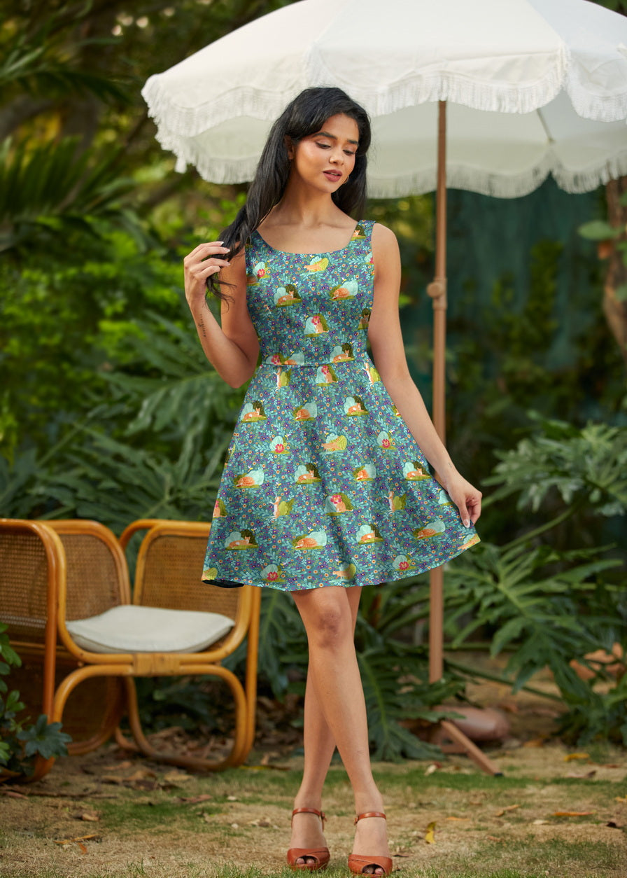 Cats Skater Dress